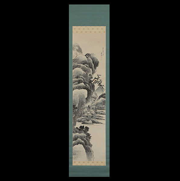 菅井梅関(東斎落款)倣江稼圃 淡彩山水図 | 古美術品・中国書画の買取 